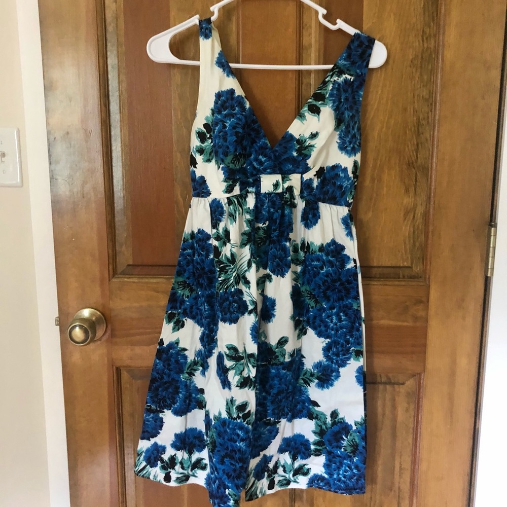 Blue Floral Classic Dress size Small